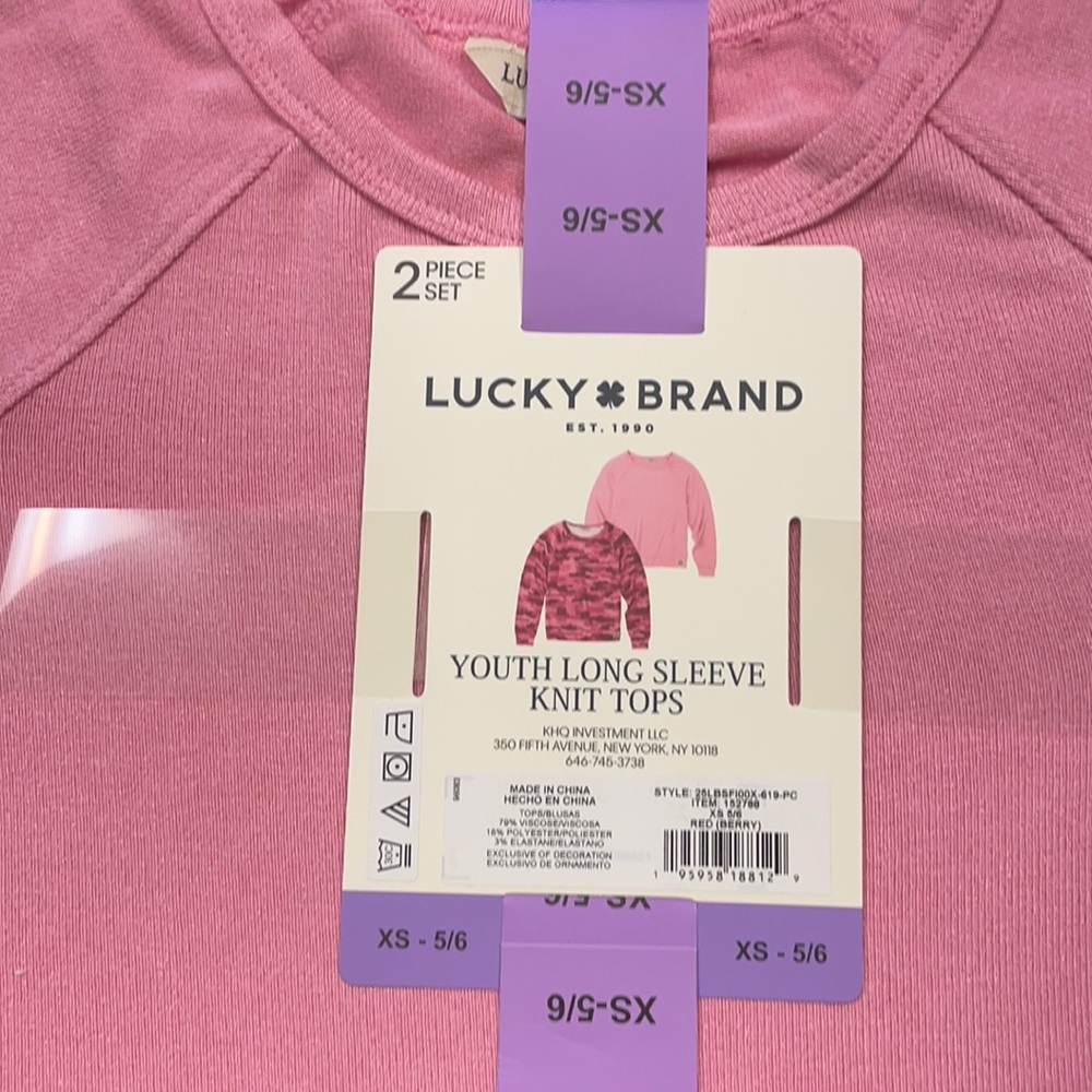 Youth long sleeve knit tops (set of 4)